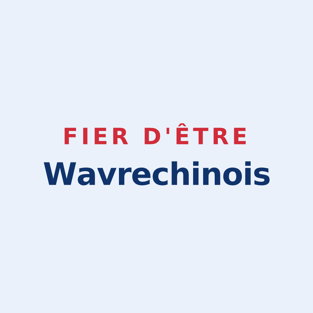 Sticker « Fier d'être Wavrechinois » — design pour Wavrechain-sous-Faulx