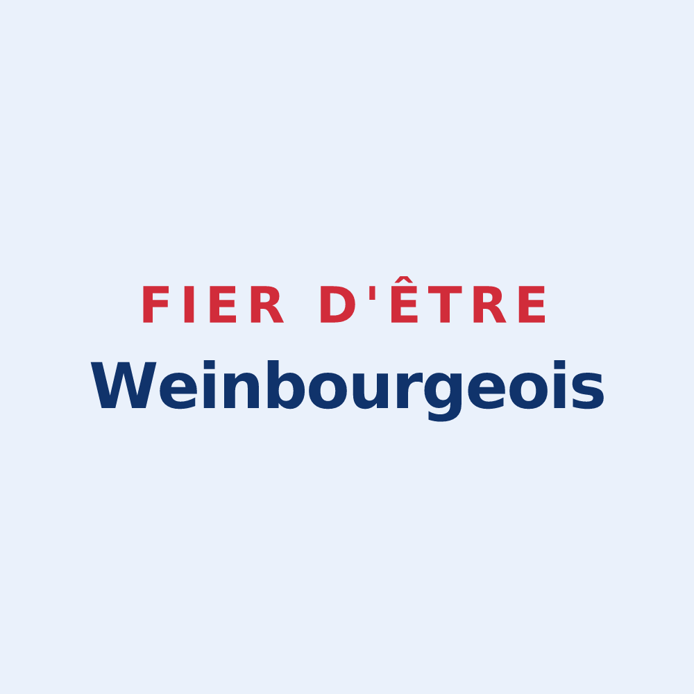 Sticker « Fier d'être Weinbourgeois » — design pour Weinbourg