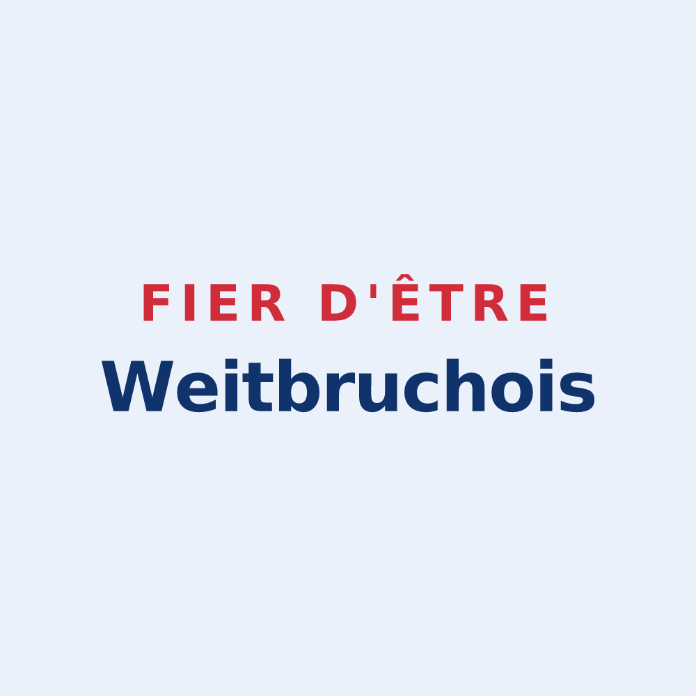 Sticker « Fier d'être Weitbruchois » — design pour Weitbruch