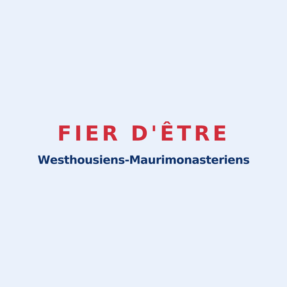 Sticker « Fier d'être Westhousiens-Maurimonasteriens » — design pour Westhouse-Marmoutier