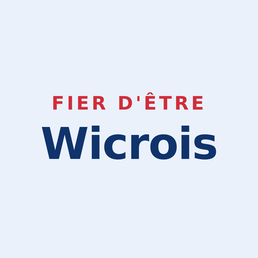 Sticker « Fier d'être Wicrois » — design pour Wicres