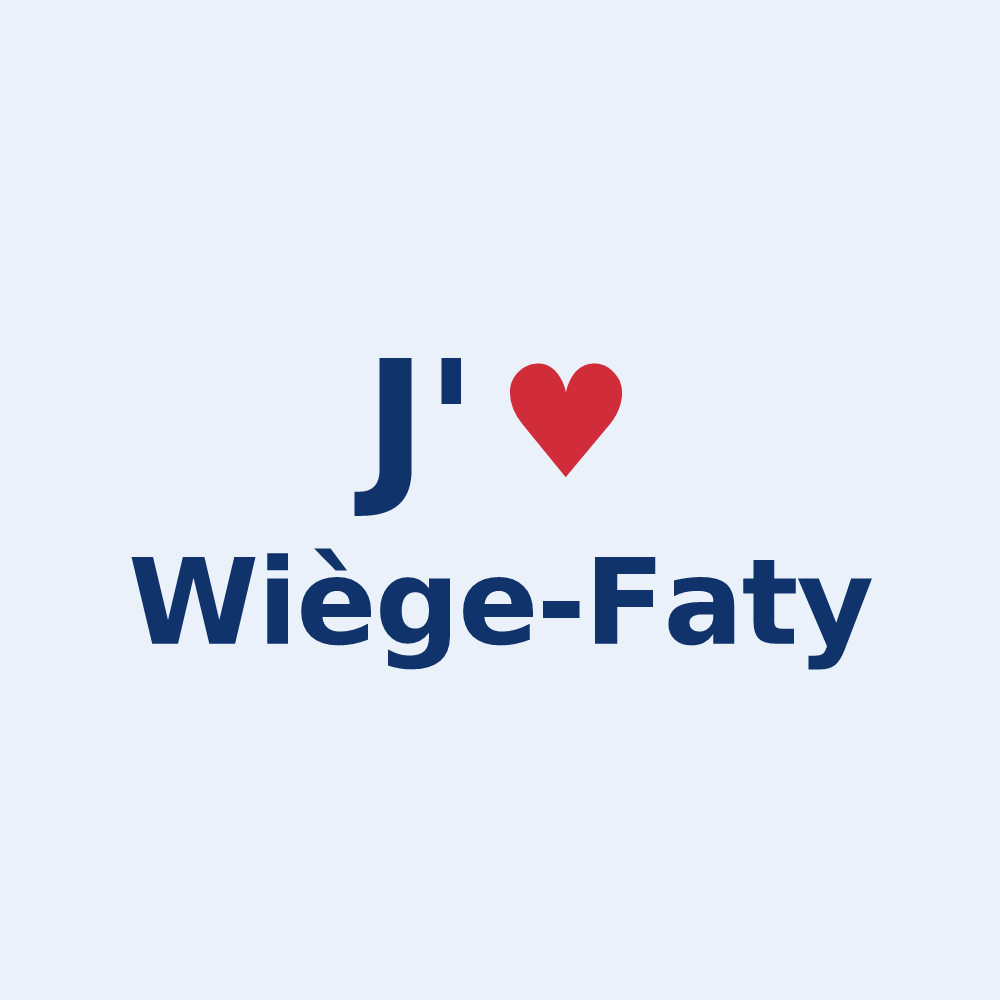 Sticker personnalisé Wiège-Faty — design J'aime Wiège-Faty