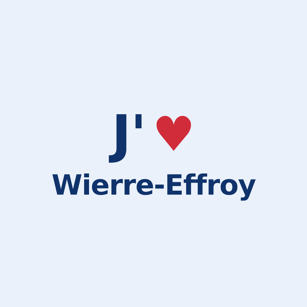 Sticker personnalisé Wierre-Effroy — design J'aime Wierre-Effroy