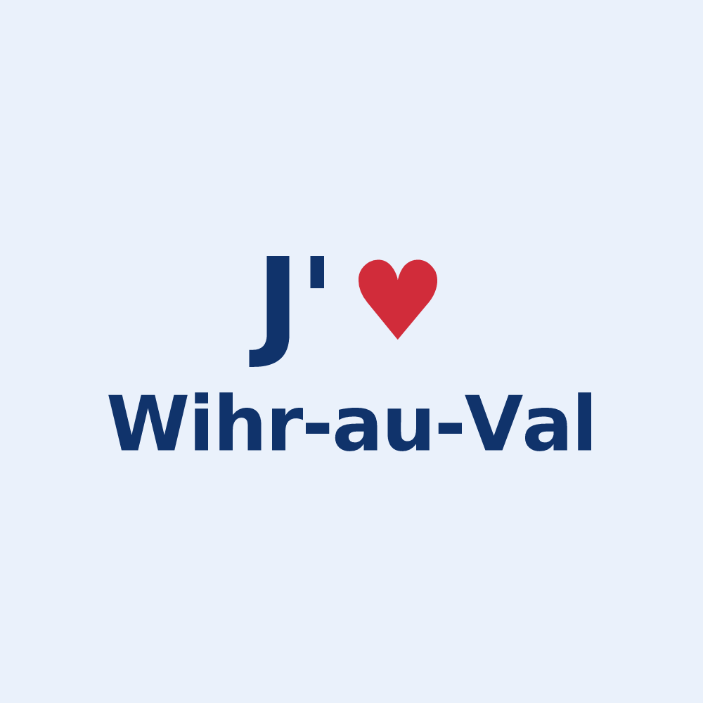 Sticker personnalisé Wihr-au-Val — design J'aime Wihr-au-Val