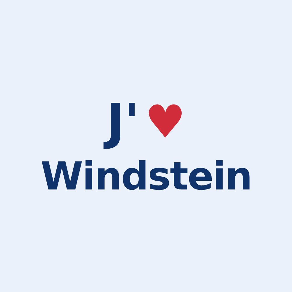 Sticker personnalisé Windstein — design J'aime Windstein
