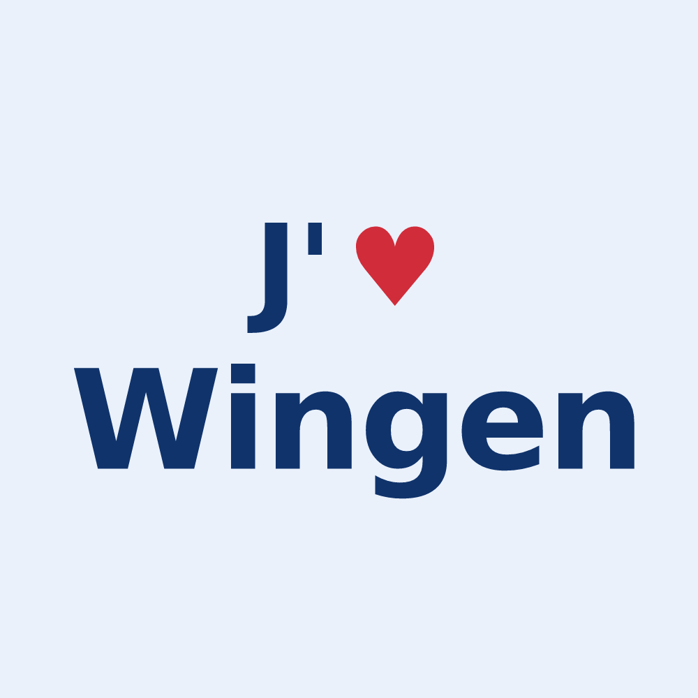 Sticker personnalisé Wingen — design J'aime Wingen