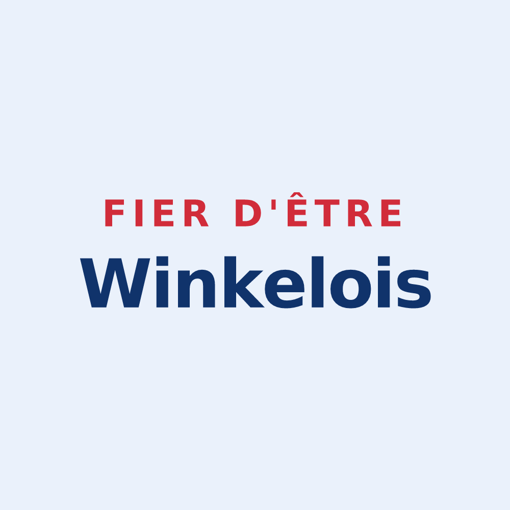Sticker « Fier d'être Winkelois » — design pour Winkel
