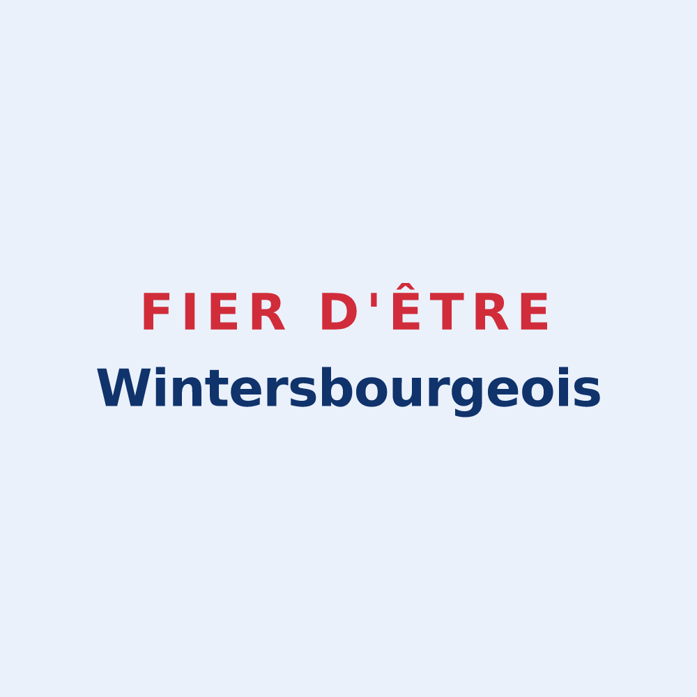 Sticker « Fier d'être Wintersbourgeois » — design pour Wintersbourg