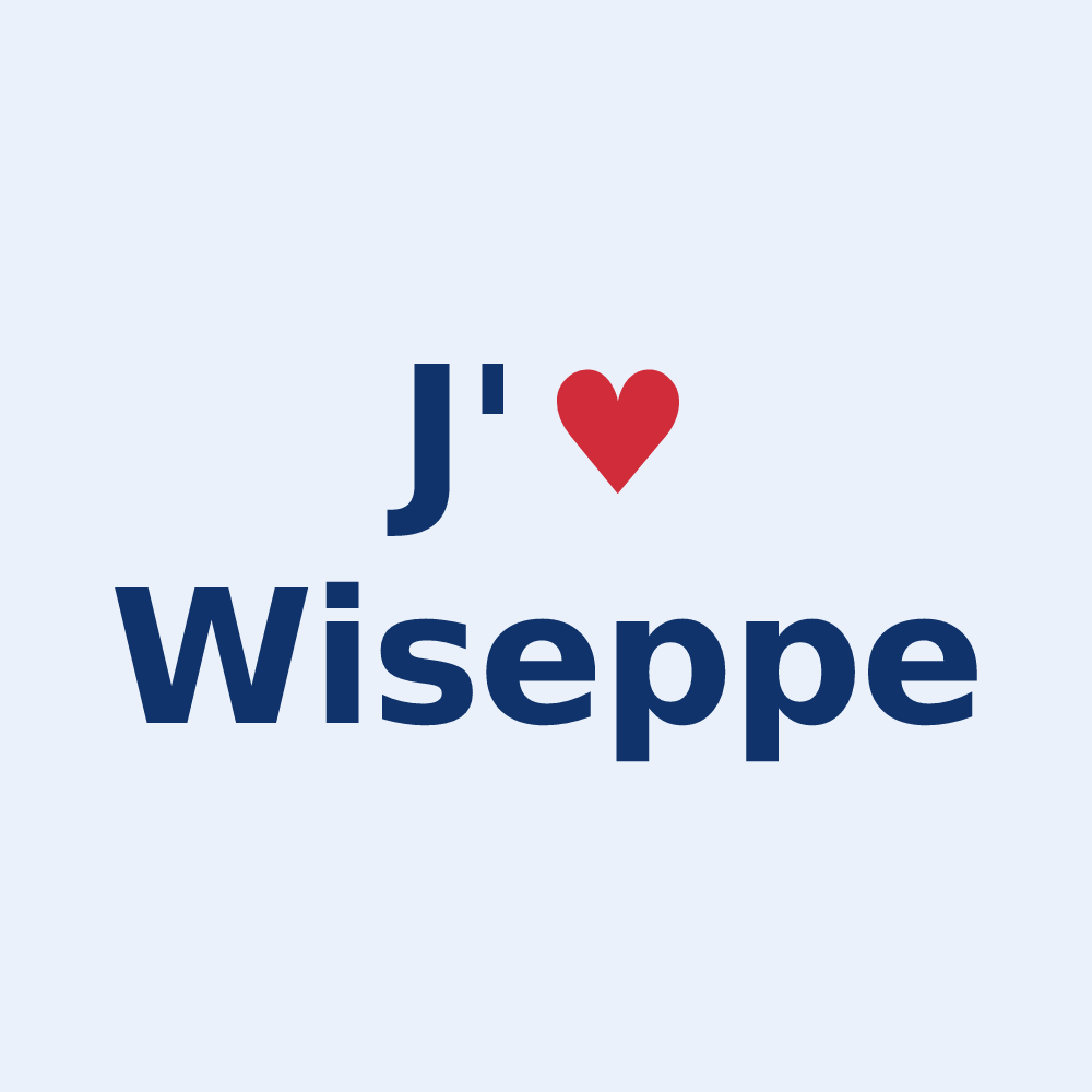 Sticker personnalisé Wiseppe — design J'aime Wiseppe