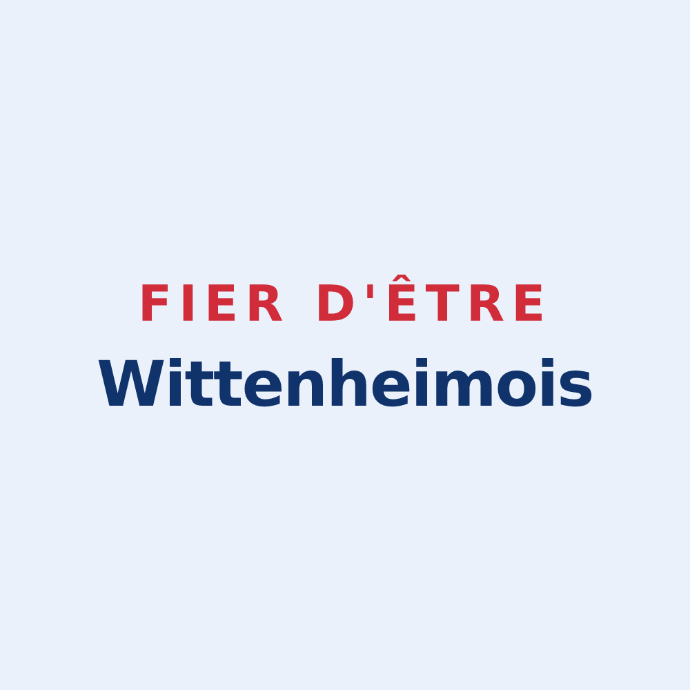 Sticker « Fier d'être Wittenheimois » — design pour Wittenheim