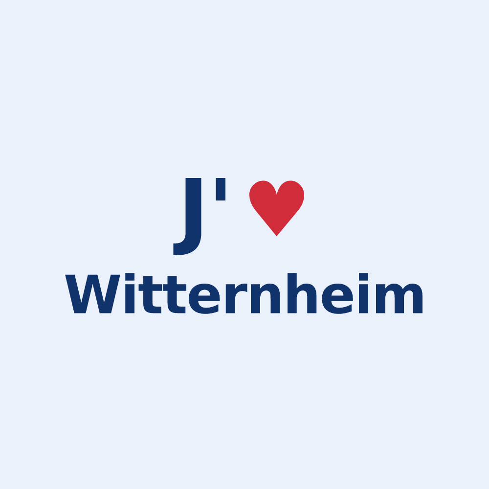 Sticker personnalisé Witternheim — design J'aime Witternheim