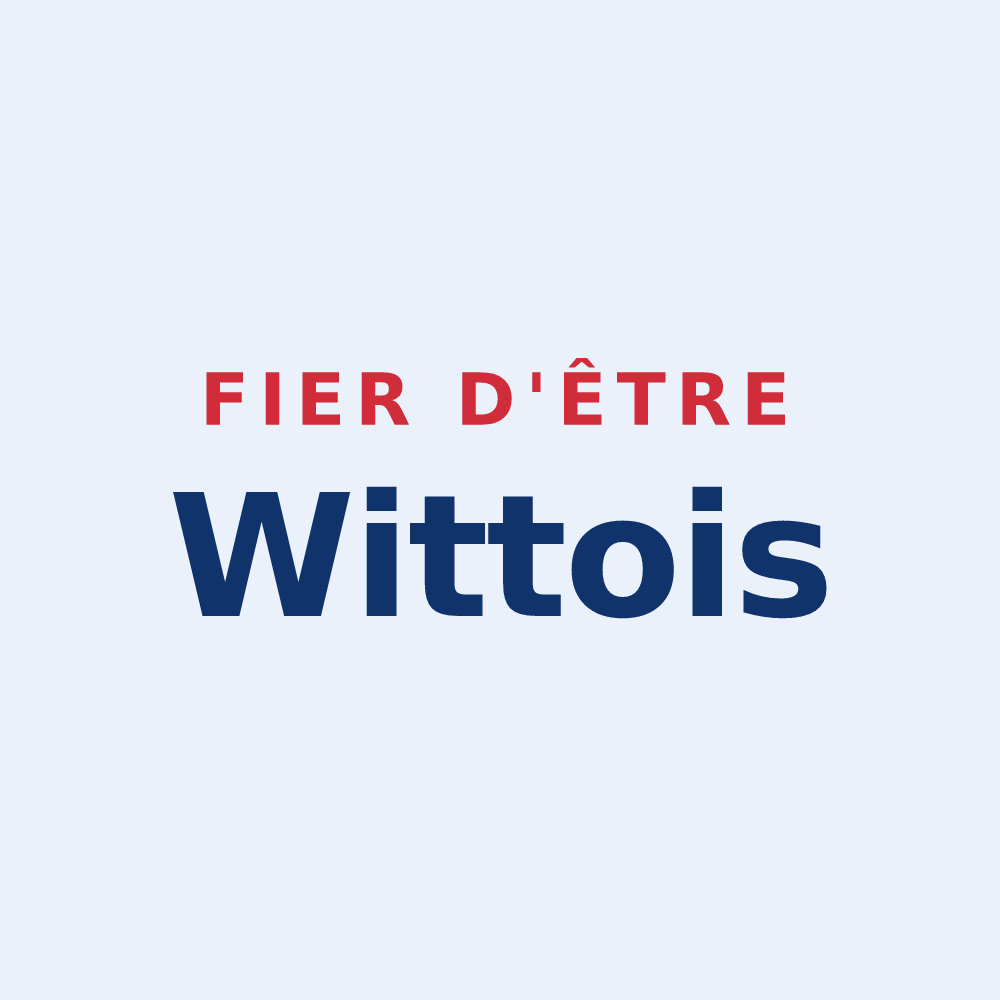 Sticker « Fier d'être Wittois » — design pour Wittes