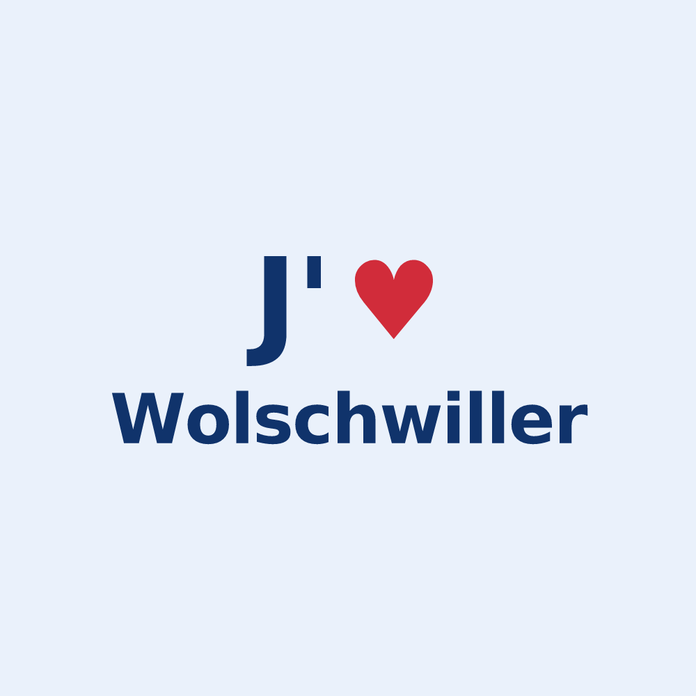 Sticker personnalisé Wolschwiller — design J'aime Wolschwiller