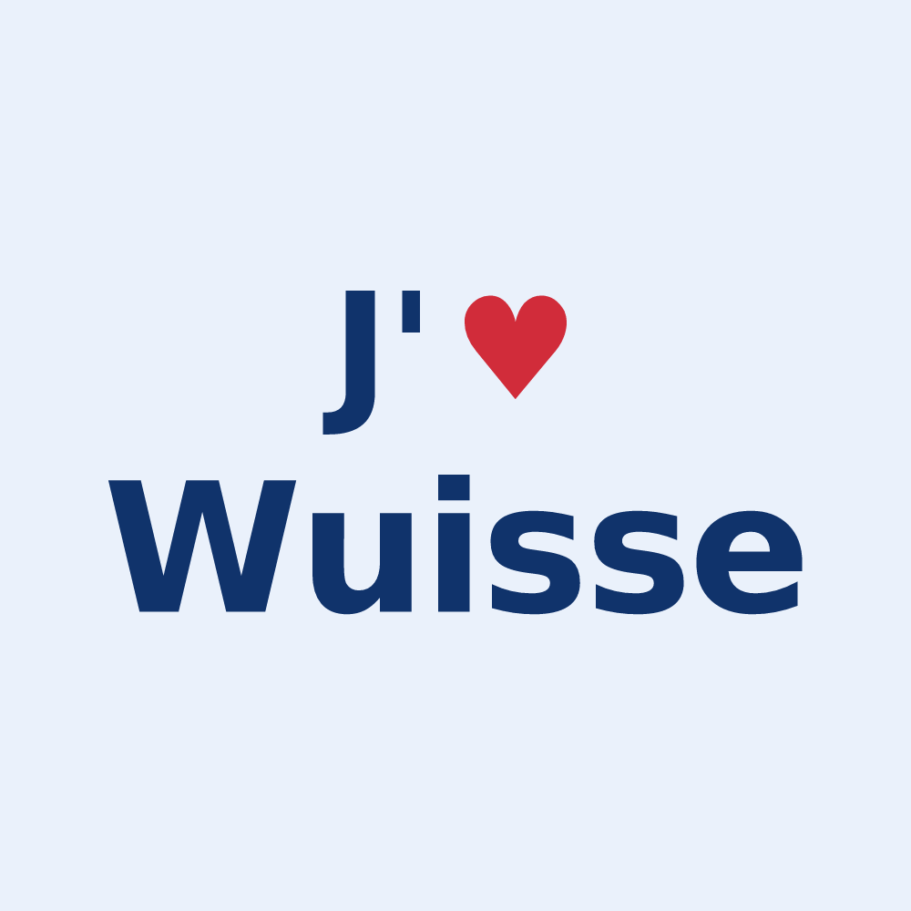 Sticker personnalisé Wuisse — design J'aime Wuisse