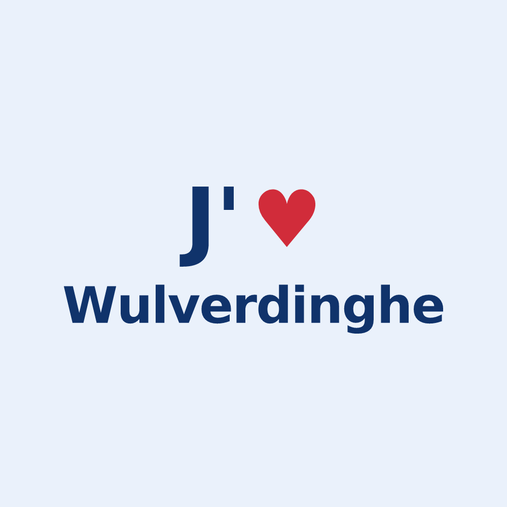 Sticker personnalisé Wulverdinghe — design J'aime Wulverdinghe