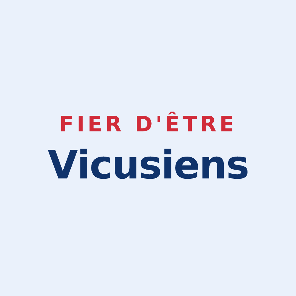 Sticker « Fier d'être Vicusiens » — design pour Wy-dit-Joli-Village
