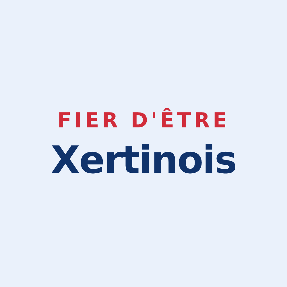 Sticker « Fier d'être Xertinois » — design pour Xertigny