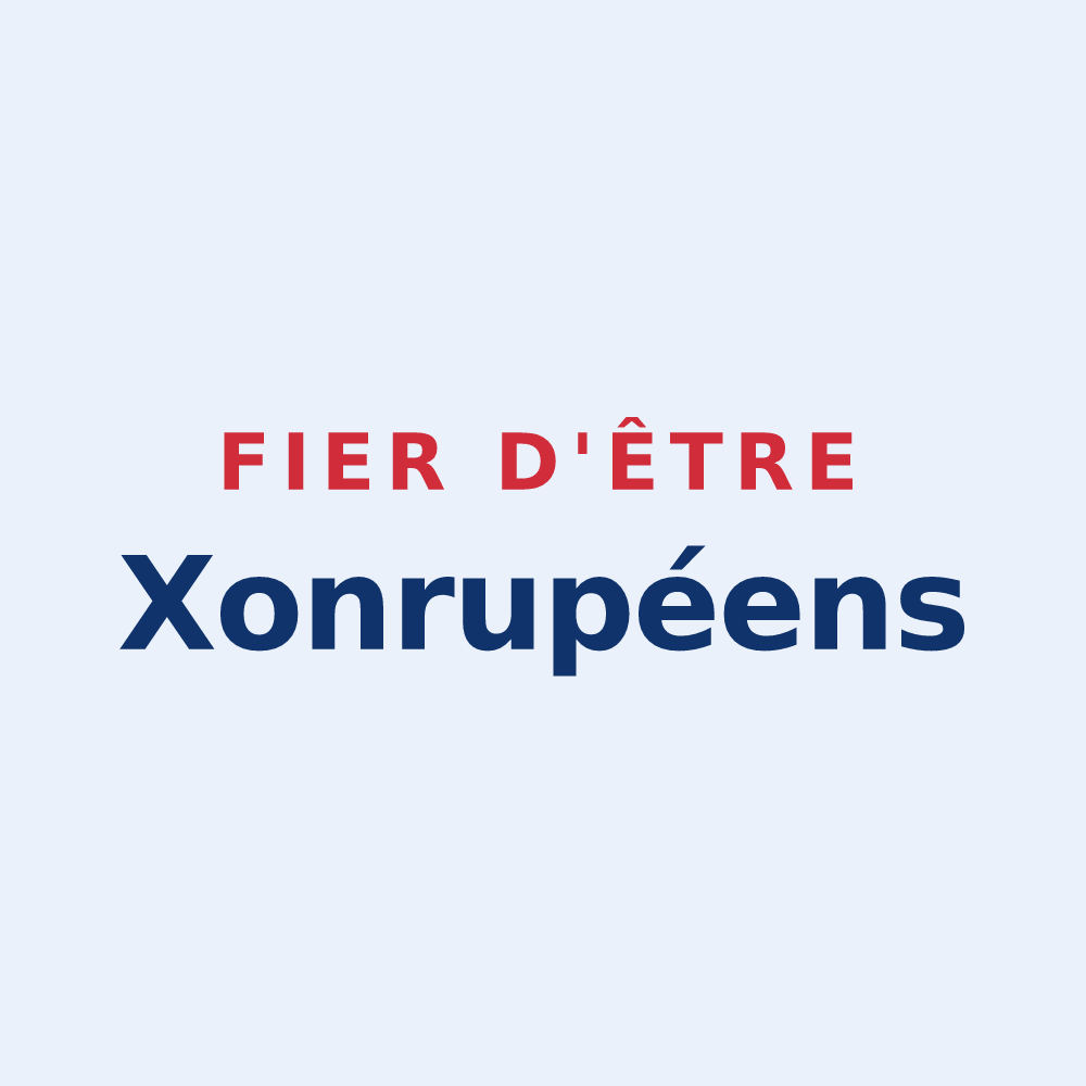 Sticker « Fier d'être Xonrupéens » — design pour Xonrupt-Longemer