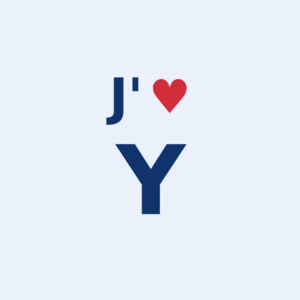 Sticker personnalisé Y — design J'aime Y