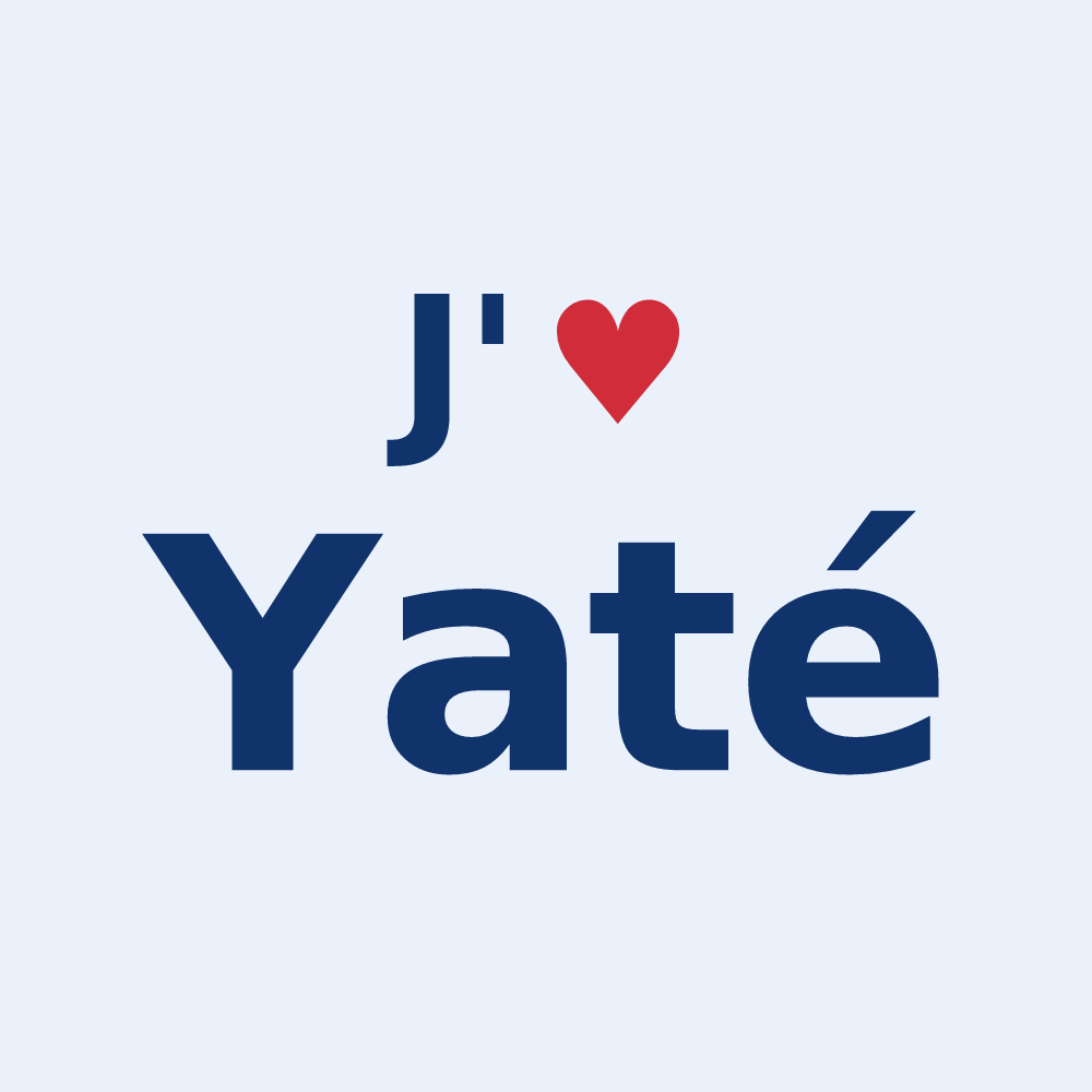 Sticker personnalisé Yaté — design J'aime Yaté