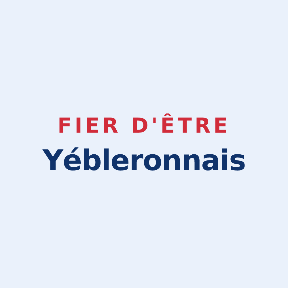 Sticker « Fier d'être Yébleronnais » — design pour Yébleron
