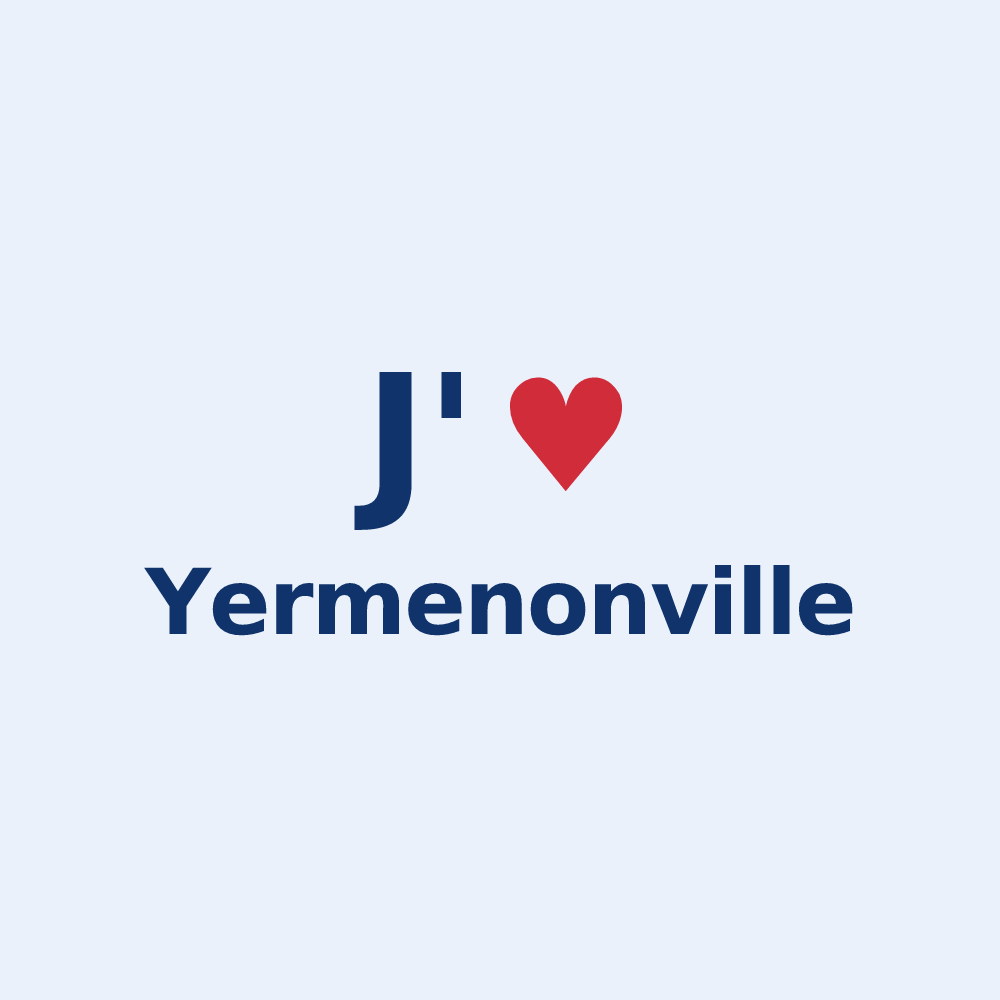 Sticker personnalisé Yermenonville — design J'aime Yermenonville