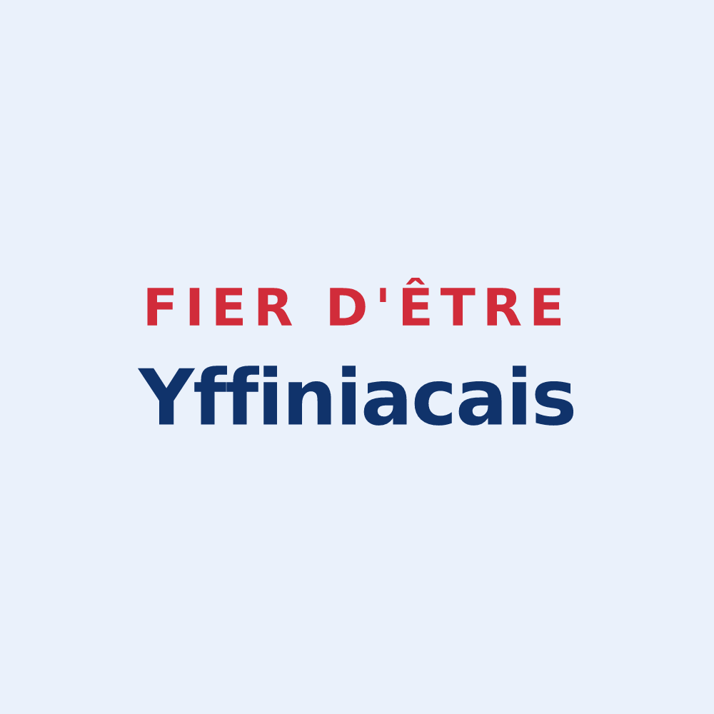 Sticker « Fier d'être Yffiniacais » — design pour Yffiniac
