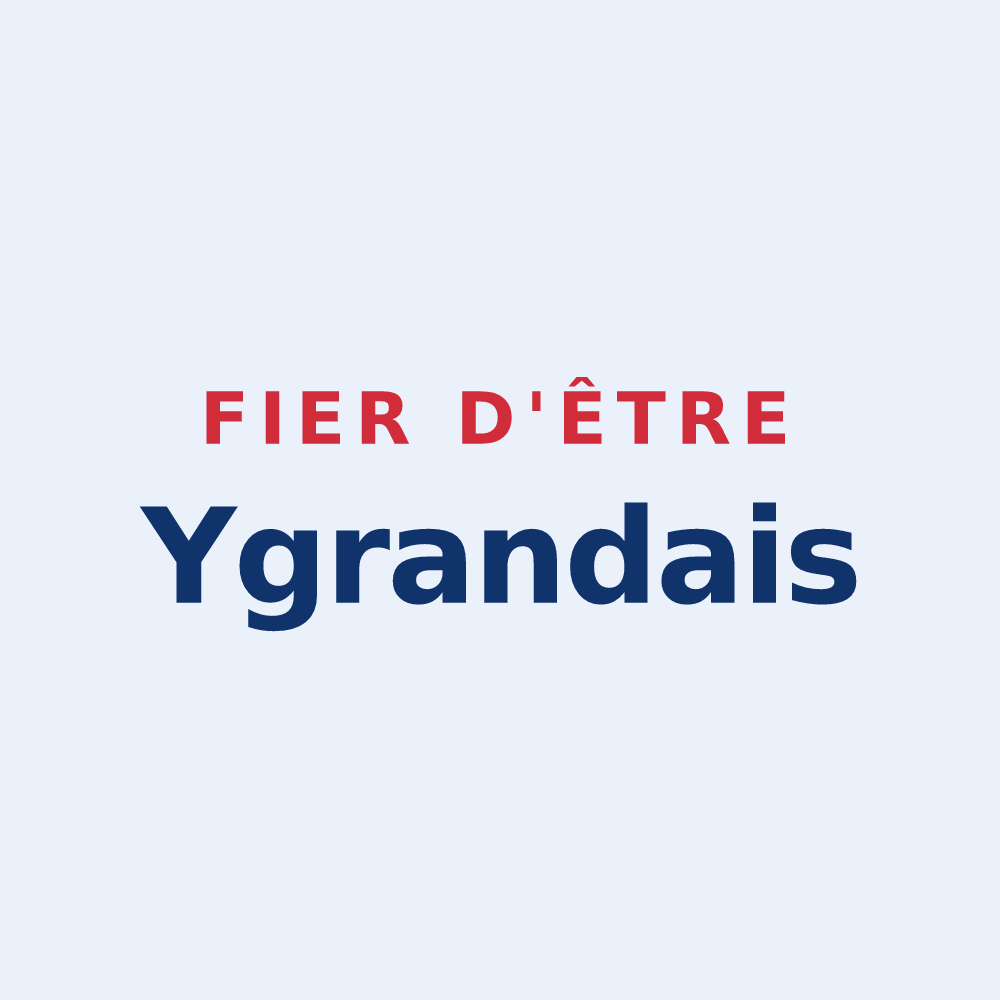 Sticker « Fier d'être Ygrandais » — design pour Ygrande