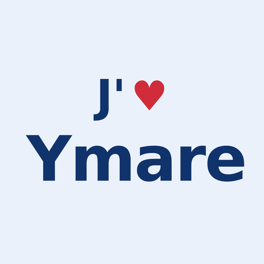Sticker personnalisé Ymare — design J'aime Ymare