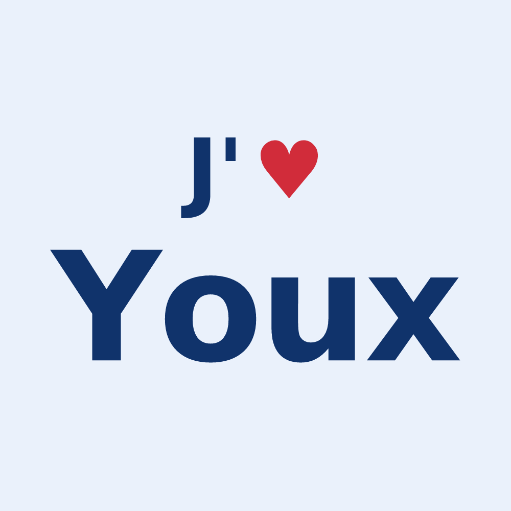 Sticker personnalisé Youx — design J'aime Youx