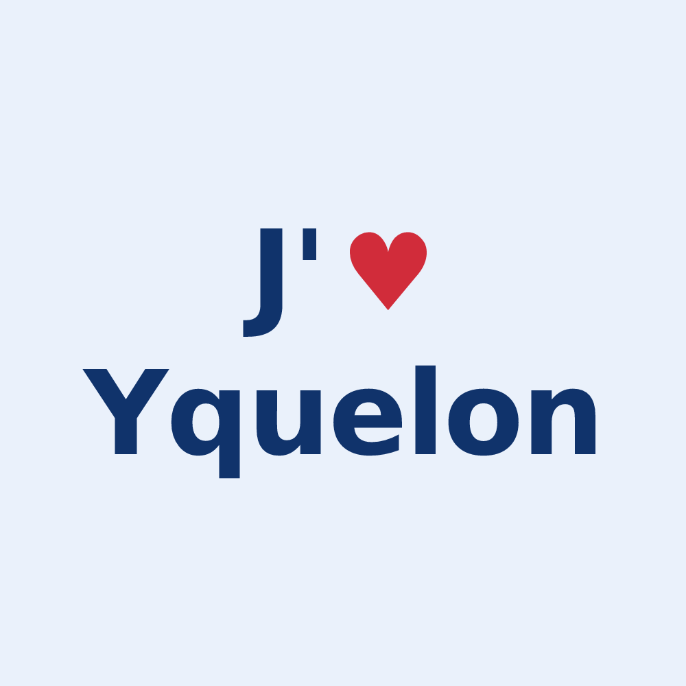 Sticker personnalisé Yquelon — design J'aime Yquelon