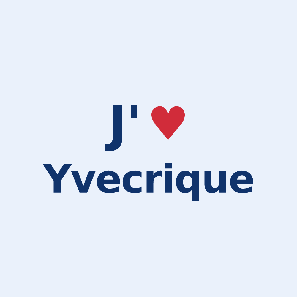 Sticker personnalisé Yvecrique — design J'aime Yvecrique