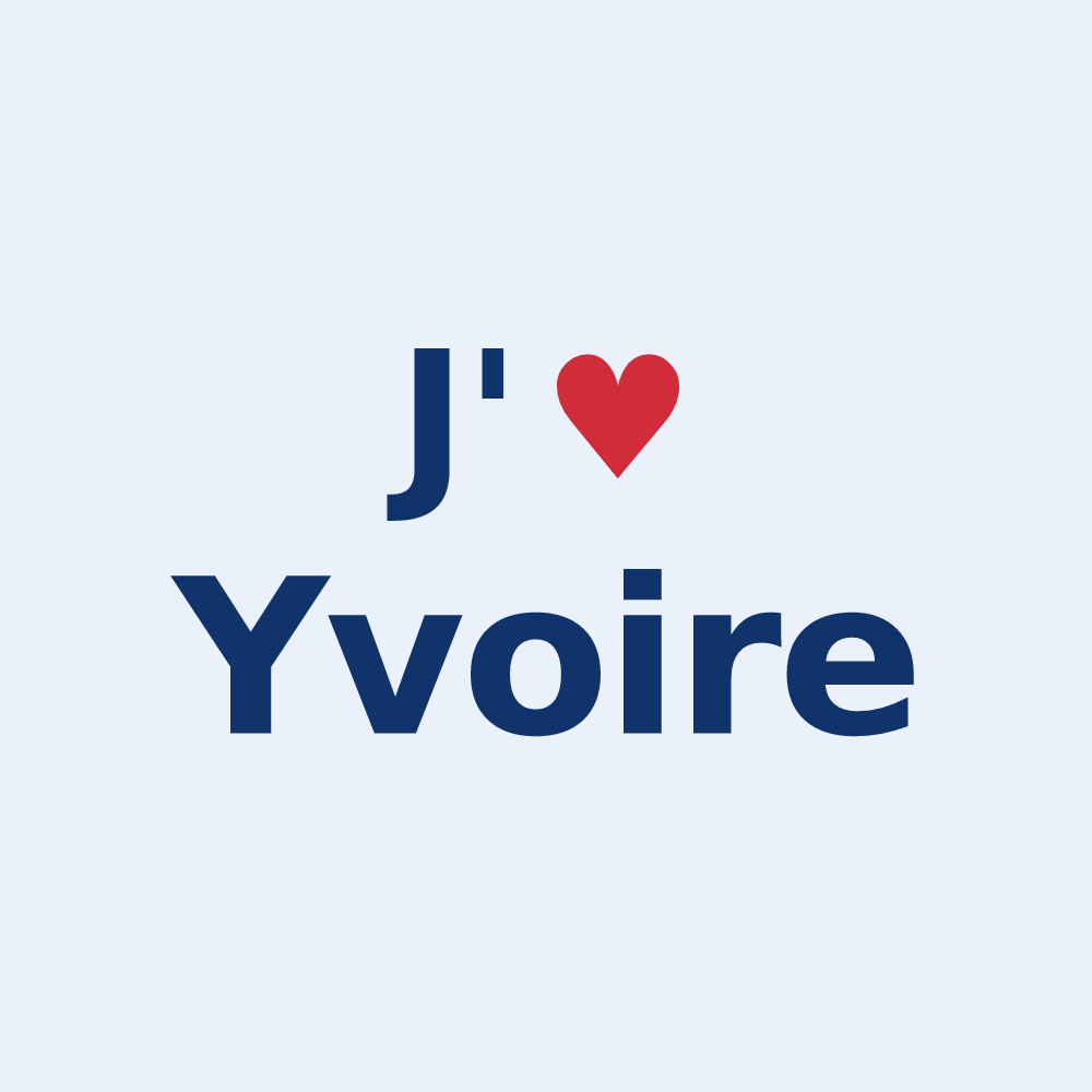 Sticker personnalisé Yvoire — design J'aime Yvoire