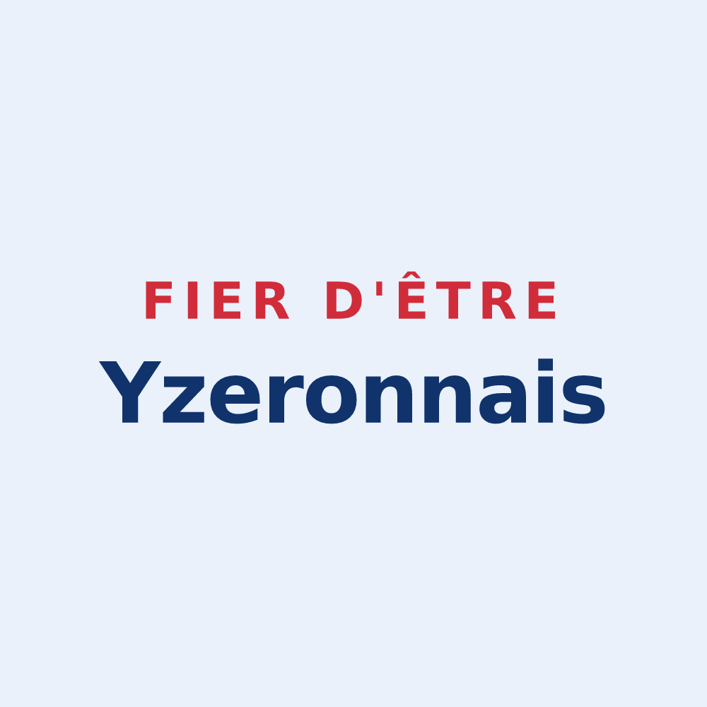 Sticker « Fier d'être Yzeronnais » — design pour Yzeron