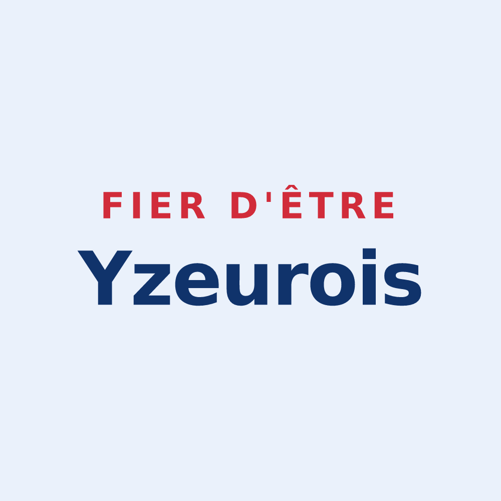 Sticker « Fier d'être Yzeurois » — design pour Yzeures-sur-Creuse