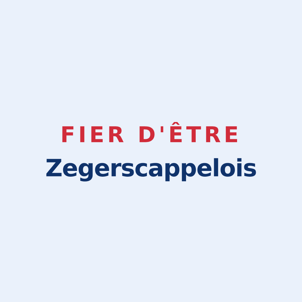 Sticker « Fier d'être Zegerscappelois » — design pour Zegerscappel