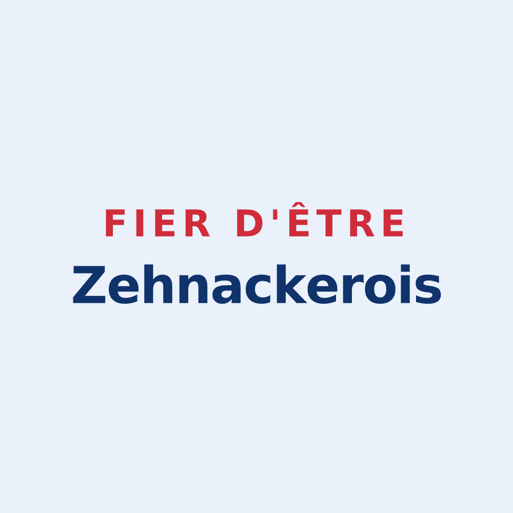 Sticker « Fier d'être Zehnackerois » — design pour Zehnacker