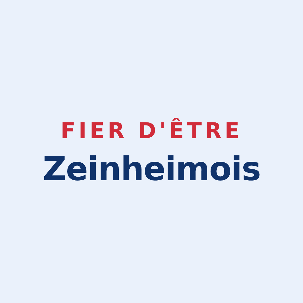 Sticker « Fier d'être Zeinheimois » — design pour Zeinheim