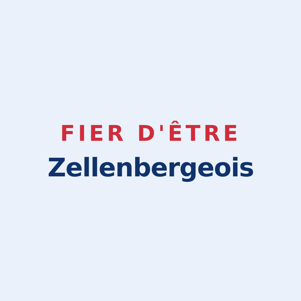Sticker « Fier d'être Zellenbergeois » — design pour Zellenberg