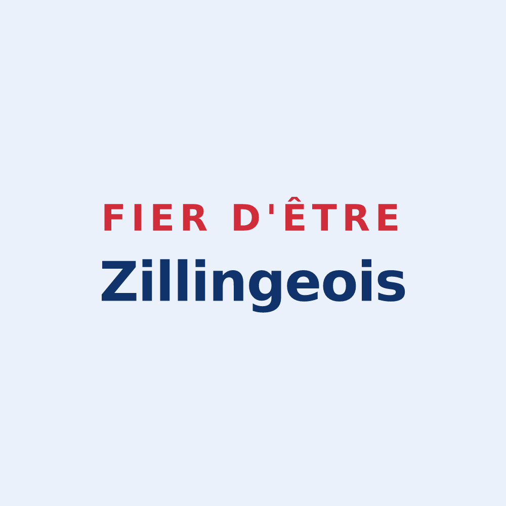 Sticker « Fier d'être Zillingeois » — design pour Zilling
