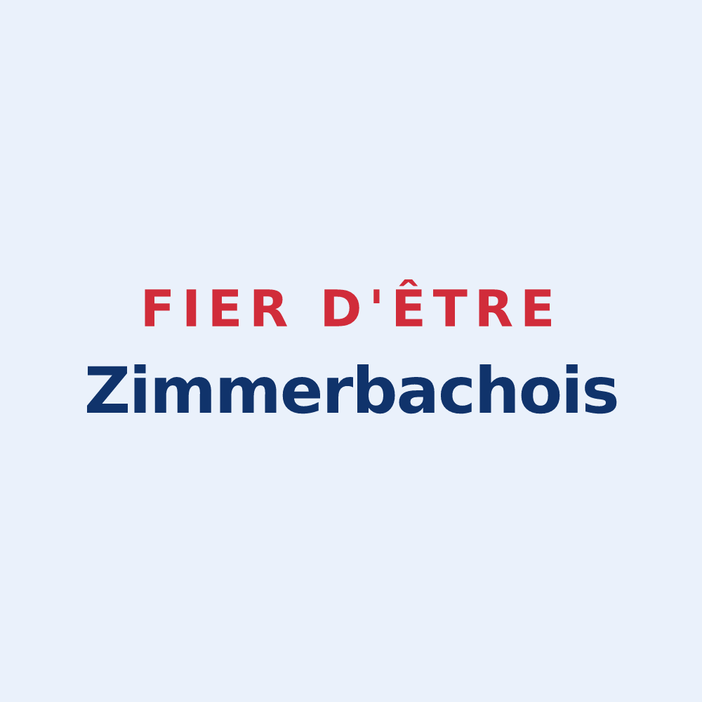 Sticker « Fier d'être Zimmerbachois » — design pour Zimmerbach