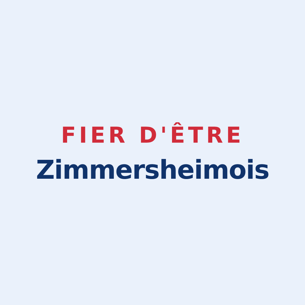 Sticker « Fier d'être Zimmersheimois » — design pour Zimmersheim