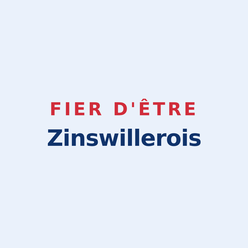 Sticker « Fier d'être Zinswillerois » — design pour Zinswiller