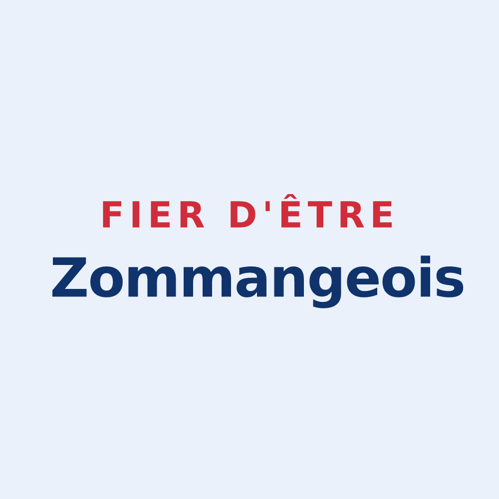 Sticker « Fier d'être Zommangeois » — design pour Zommange
