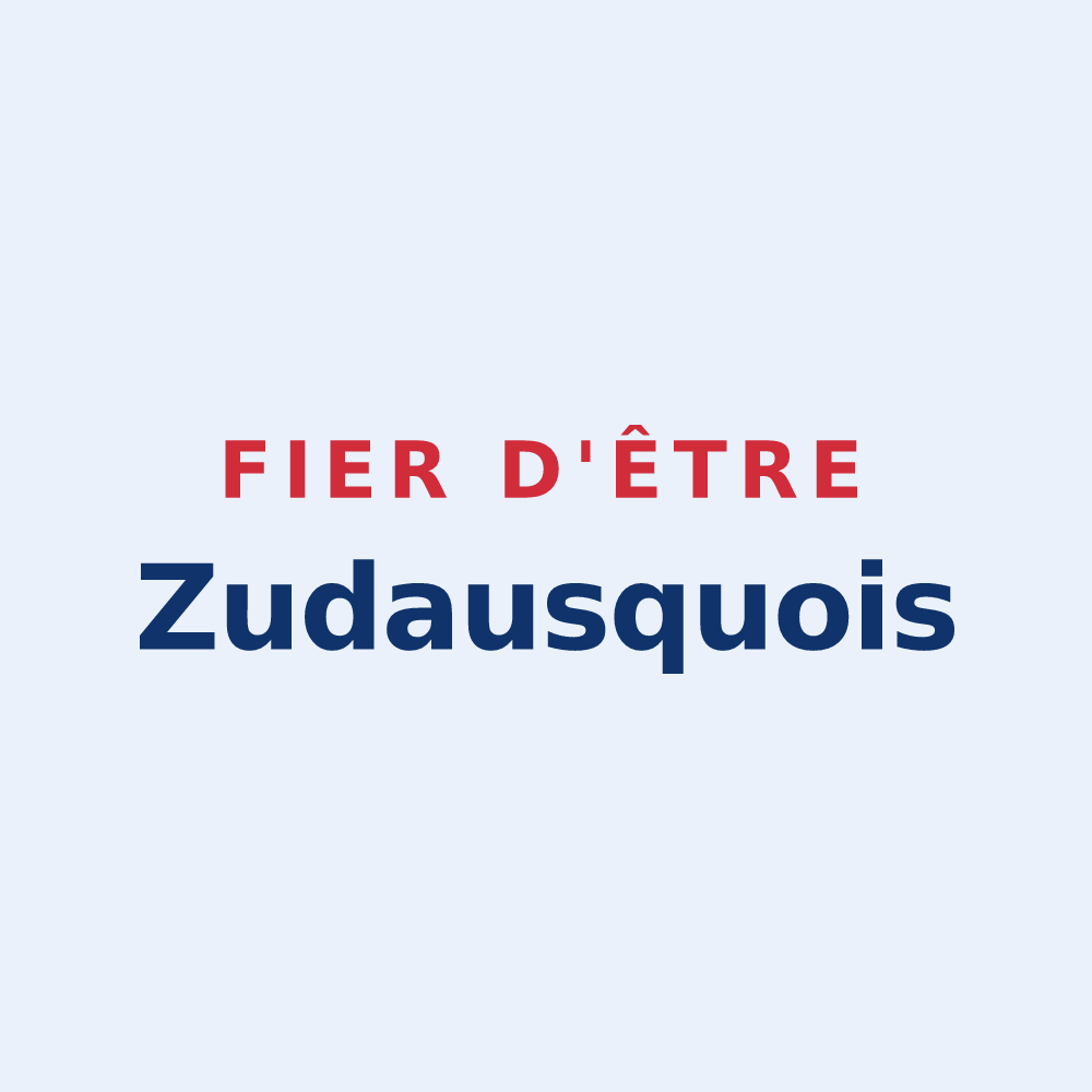 Sticker « Fier d'être Zudausquois » — design pour Zudausques