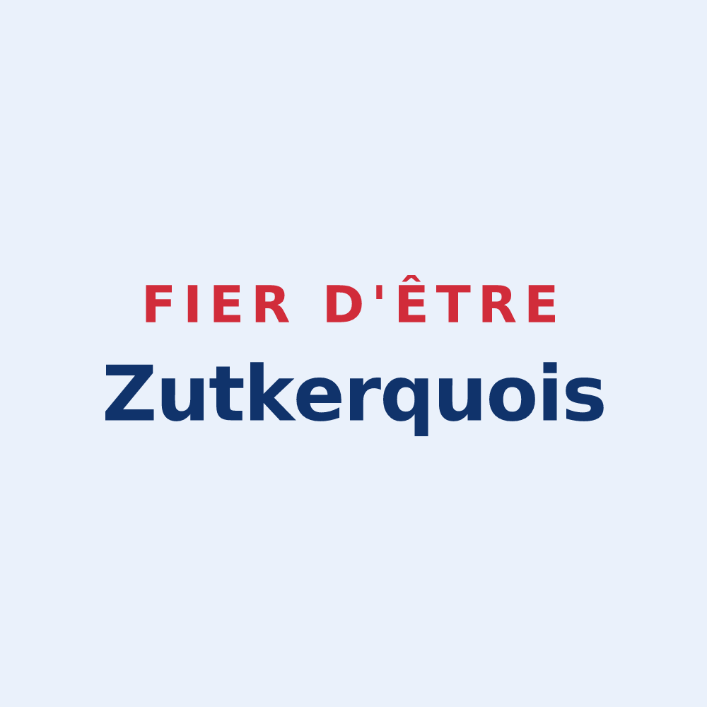 Sticker « Fier d'être Zutkerquois » — design pour Zutkerque