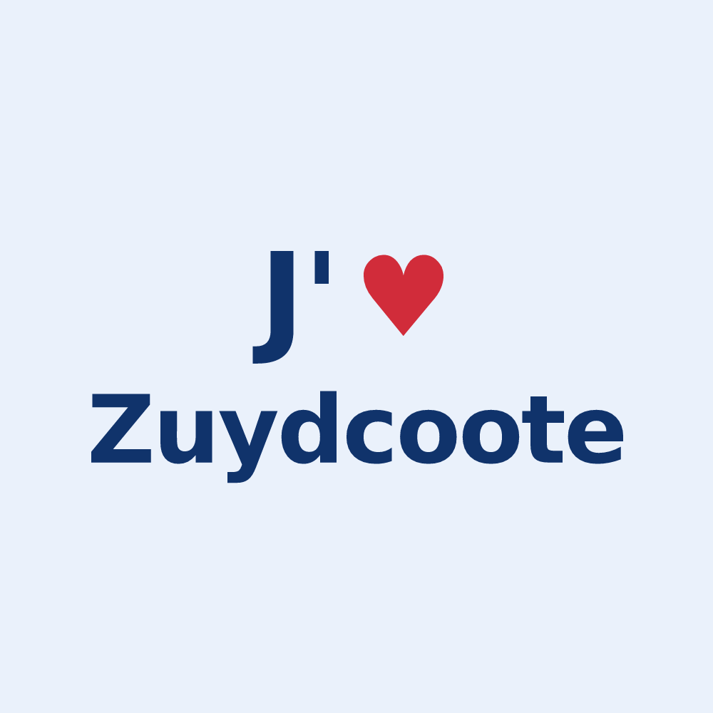 Sticker personnalisé Zuydcoote — design J'aime Zuydcoote