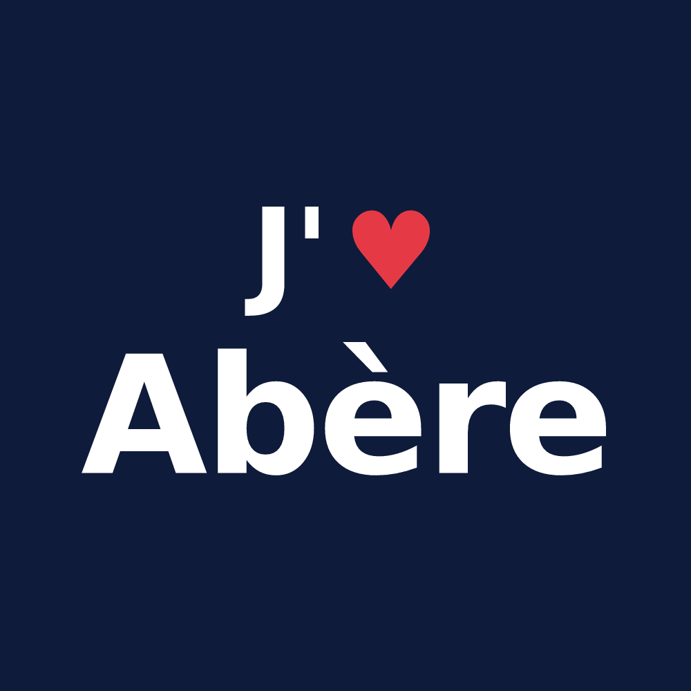 T-shirt personnalisé Abère — design J'aime Abère