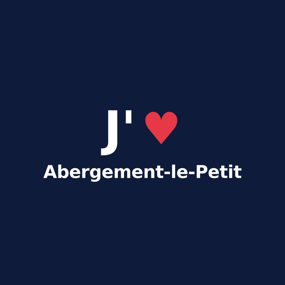 T-shirt personnalisé Abergement-le-Petit — design J'aime Abergement-le-Petit