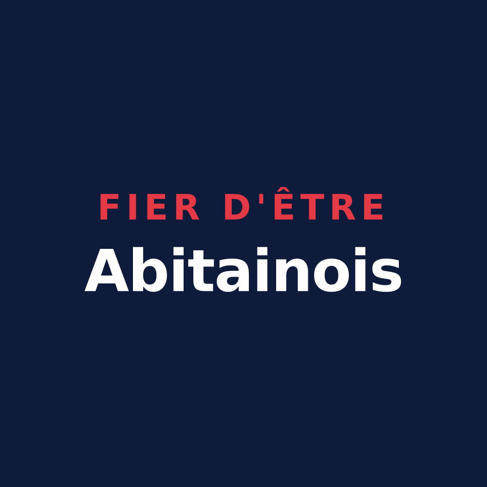 T-shirt « Fier d'être Abitainois » — design pour Abitain